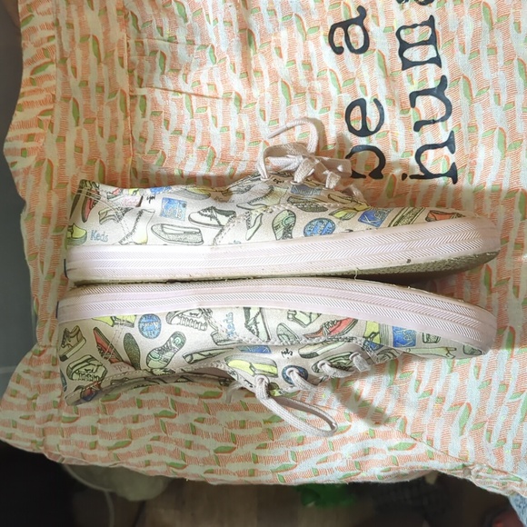 🍀Super EUC ❤️ KEDS x CJW: Specialty/Ltd Ed.👟LILAC🪻SILK🪻 SHOE🪻PRINT👟 sz 9🍀 - Picture 11 of 13